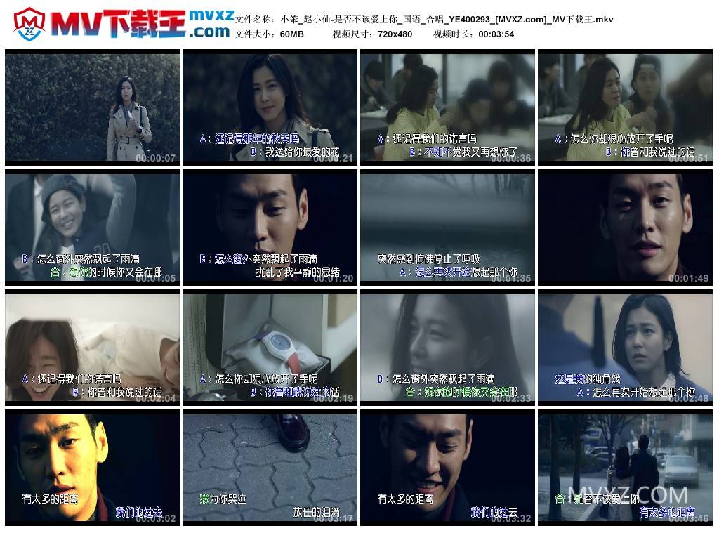 小笨_赵小仙-是否不该爱上你_国语_合唱_YE400293